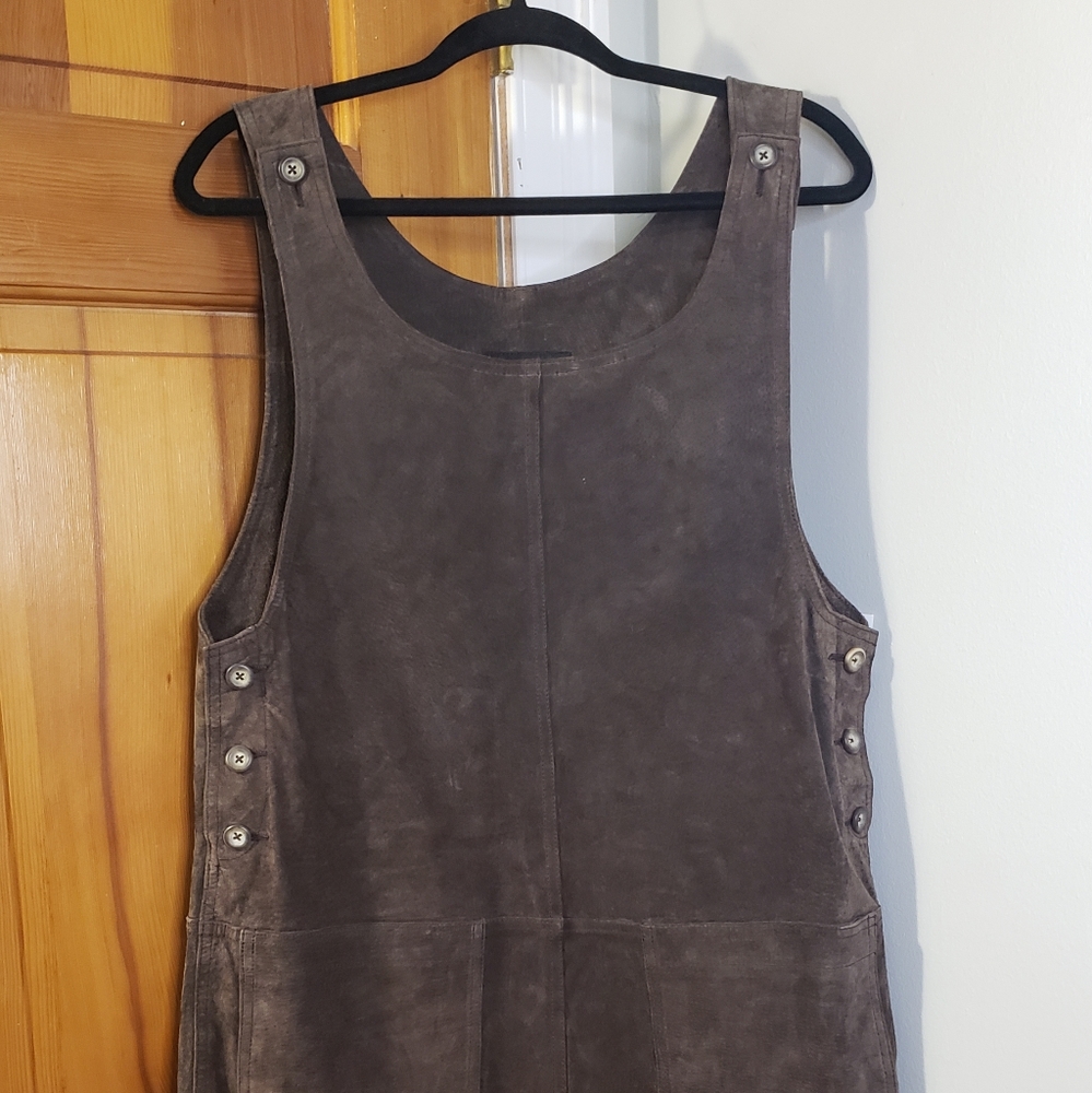 Metropolitan Women's Suede Overall Dress